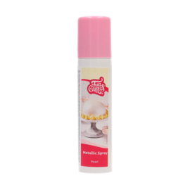 Lustre Spray Pearl  Metallic (Funcakes) - 100 ml - spray lustrant blanc nacré
