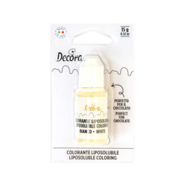 Decora White liposoluble 15 gr ohne E171 (Schocolade)