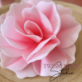 Rose 3D Extra Large Pink 12 cm - 1 pc (waferpaper)