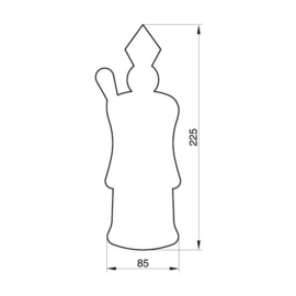 Saint Nicolas emporte-pièce grand  22.7 cm