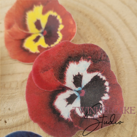 Violets 3D 5 cm - 5 pcs (wafer paper)