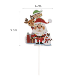Cake Toppers Noël Azu - 48 pcs
