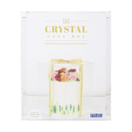 Crystal Cake Box 20 x 20 x 28  cm