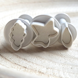 Blatt mini Stempelausstecher - 3 st