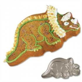 Dinosaurus Triceratops bakvorm 2D - Städter