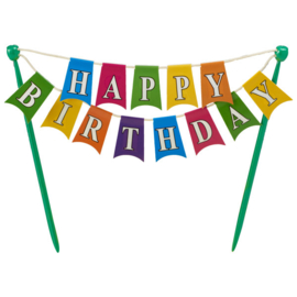 Happy Birthday cakebanner multicolor