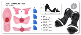 JEM Chaussure a talon miniature 3D set 9 pcs