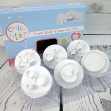 Cake Star Push Easy shapes  set 6 st