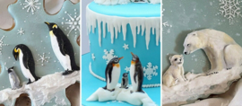 Penguin Family by Katy Sue