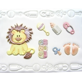 Chambre bébé et lionceau emporte-pièces patchwork