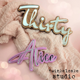 Gepersonaliseerde Caketopper