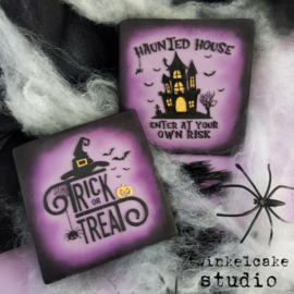 Haunted house stamp