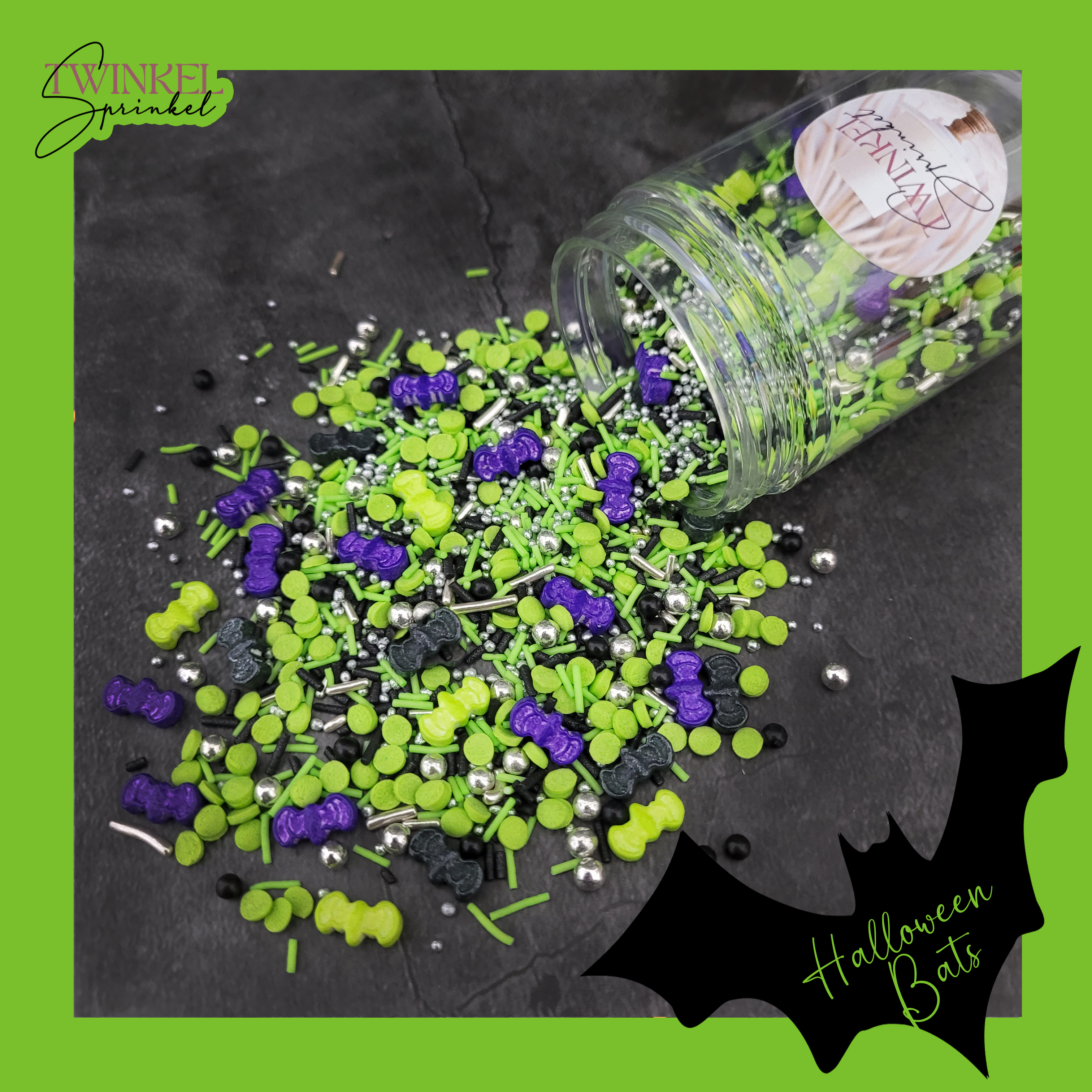 Halloween Bats sprinklemix - 70 gr (chauves-souris) 5 pcs revendeurs