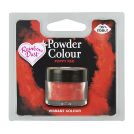 RD Poudre alimentaire mate Rouge Poppy (Poppy Red) - 3 gr