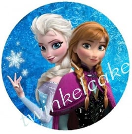 Taartprint Elsa en Anna 3