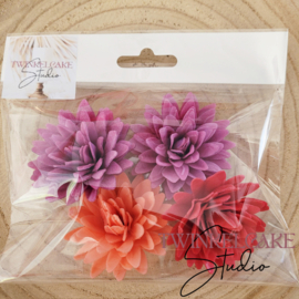 Aster Mix 1 3D - 5.5 cm 4 pcs (wafer paper)