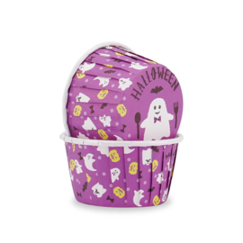 Baking cups Halloween spooky purple 50 st