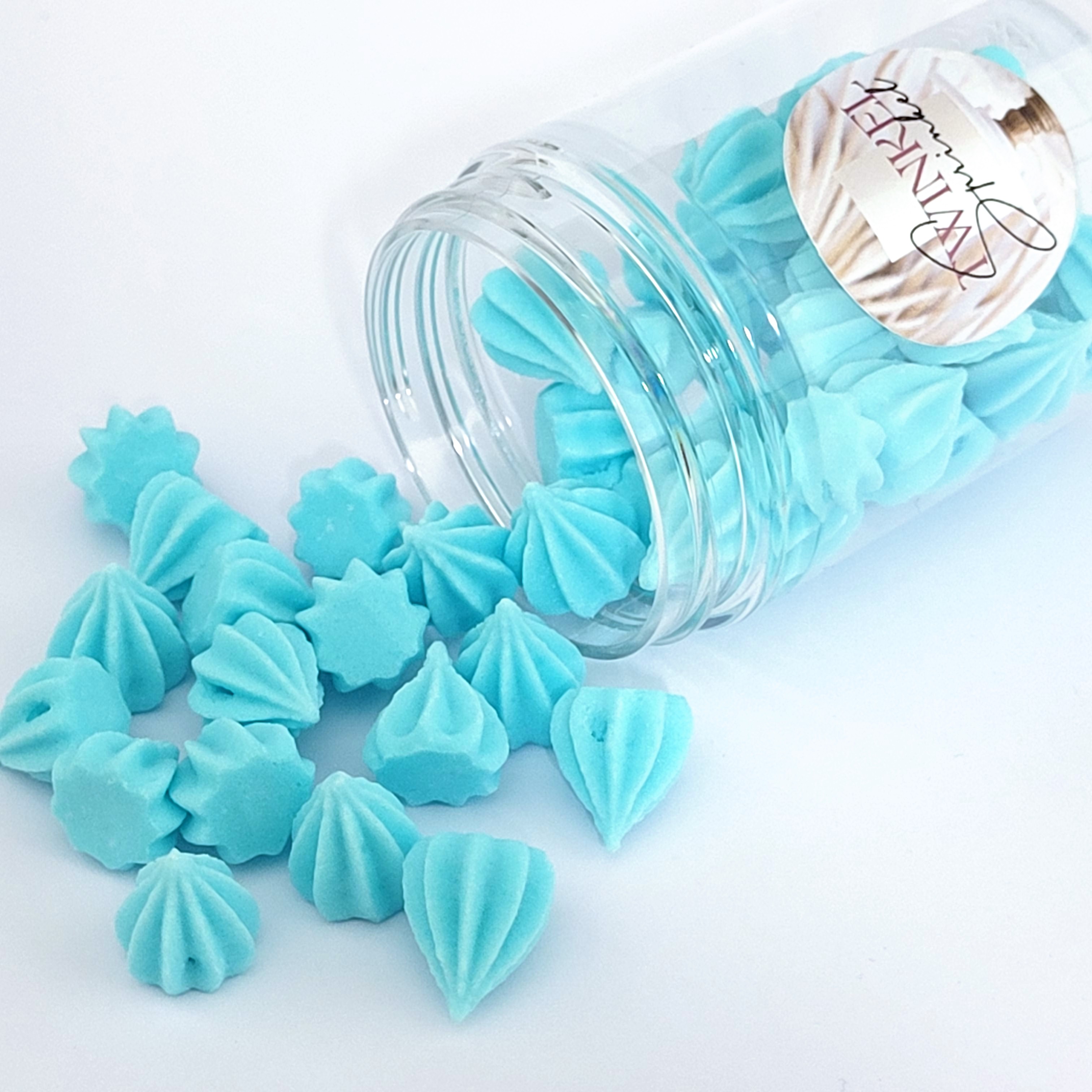 Micro Meringue  Blauw suikerdecoratie ca 50 st - 36 gr