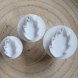 Leaf (feuilles) emporte-pièces à piston - 3 pcs