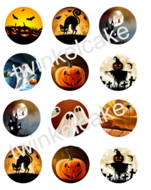 Eetbare print halloweencupcakes