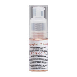Pump Spray Glitter Dust Rose Gold without E171 - 10 gr