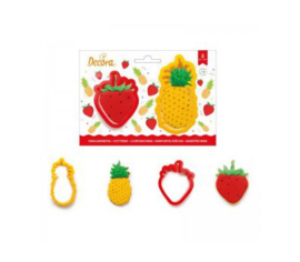 Pineapple and Strawberry cutter set 2 pcs