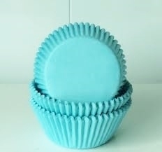 Cake cups Turquoise House of Marie 50 st