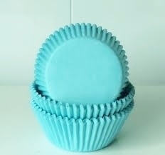 Cake Cups House of Marie Turquoise - 50 pcs