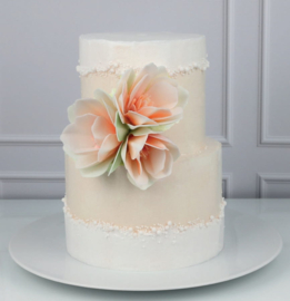 Magnolia 3D White 9 & 5 cm - 3 pcs (wafer paper)