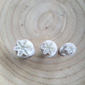 Snowflake mini plunger set - 3 pcs