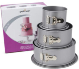 Patisse springvormen Silver Top - Set 3 st (12-18-22 cm)