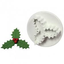 Hulst blad plunger cutter Cake Star set 2 st (triple holly)