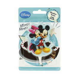 Mickey et Minnie bougie 2D 8 cm