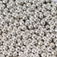Zuckerperlen Metallic Silver (silber)