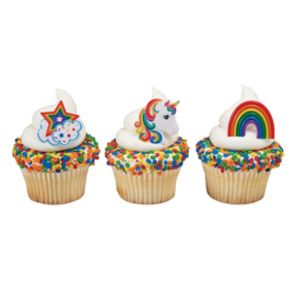 Licorne bagues 3 pcs