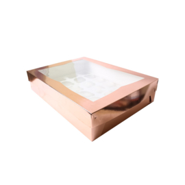 Rose/Gold cupcakebox - 24 cupcakes (ONLY IN SHOP)