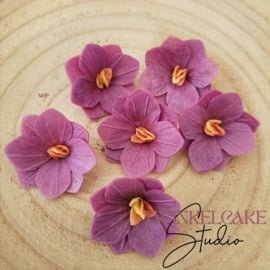 Hortensia 3D Paars 3.7 cm - 6 st (waferpaper)