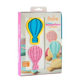 Luchtballon set cutter en 2 stamps