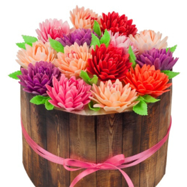 Aster Mix 1 3D - 5.5 cm 4 pcs (wafer paper)