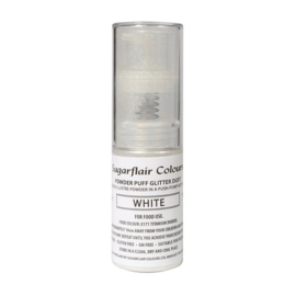 Pump spray glitter dust White (blanc) 10 gr sans E171