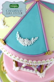 Rope and Pearl Borders silicone mould (Katy Sue Design)