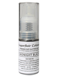 Pump spray glitter dust Midnight Black (noir) 10 gr sans E171