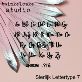Sierlijk lettertype 7