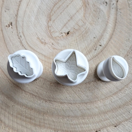 Blatt mini Stempelausstecher - 3 st