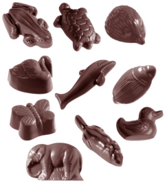 Chocolate World dieren - 10 figuren - 7.5 gr