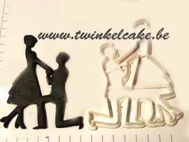 Proposal silhouette (aanzoek) cutter cupcake