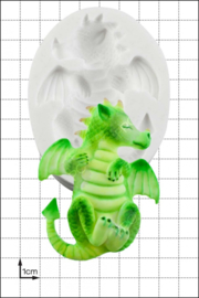 FPC Baby Dragon Asleep silicone mould 3D