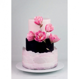 Magnolia 3D Fuchsia 9 & 5 cm - 3 pcs (wafer paper)