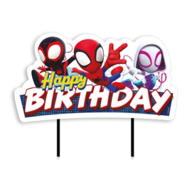 Spidey Happy Birthday cake topper 17 cm