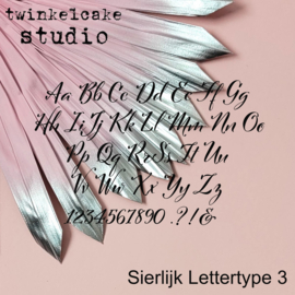 Sierlijk lettertype 3